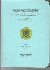 Image of EVALUASI SALURAN DRAINASE PADA KAWASAN PERUMAHAN GRIYA TAMAN PURI KEKERI,  KECAMATAN GUNUNG SARI LOMBOK BARAT