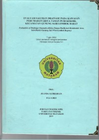 EVALUASI SALURAN DRAINASE PADA KAWASAN PERUMAHAN GRIYA TAMAN PURI KEKERI,  KECAMATAN GUNUNG SARI LOMBOK BARAT