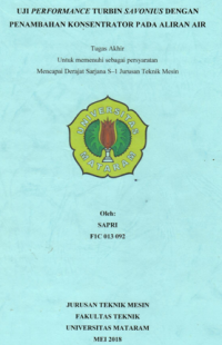 Pengaruh Variasi Diameter turbin dan jarak Tembak nozzle Terhadap Efesiensi Turbin Air cross flow